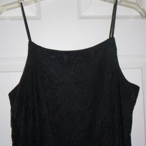 Mirrors- Women’s black lace mesh pullover dress - Picture 4 of 6